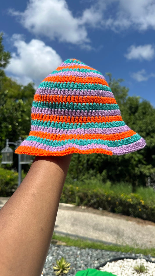 Bucket hat tri color