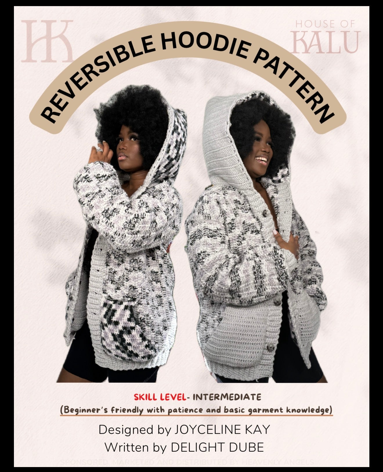Reversible crochet hoodie pattern