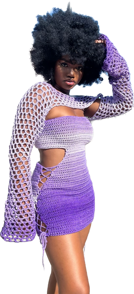 Simi gown (purple mix)