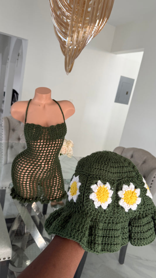 Daisy mesh dress