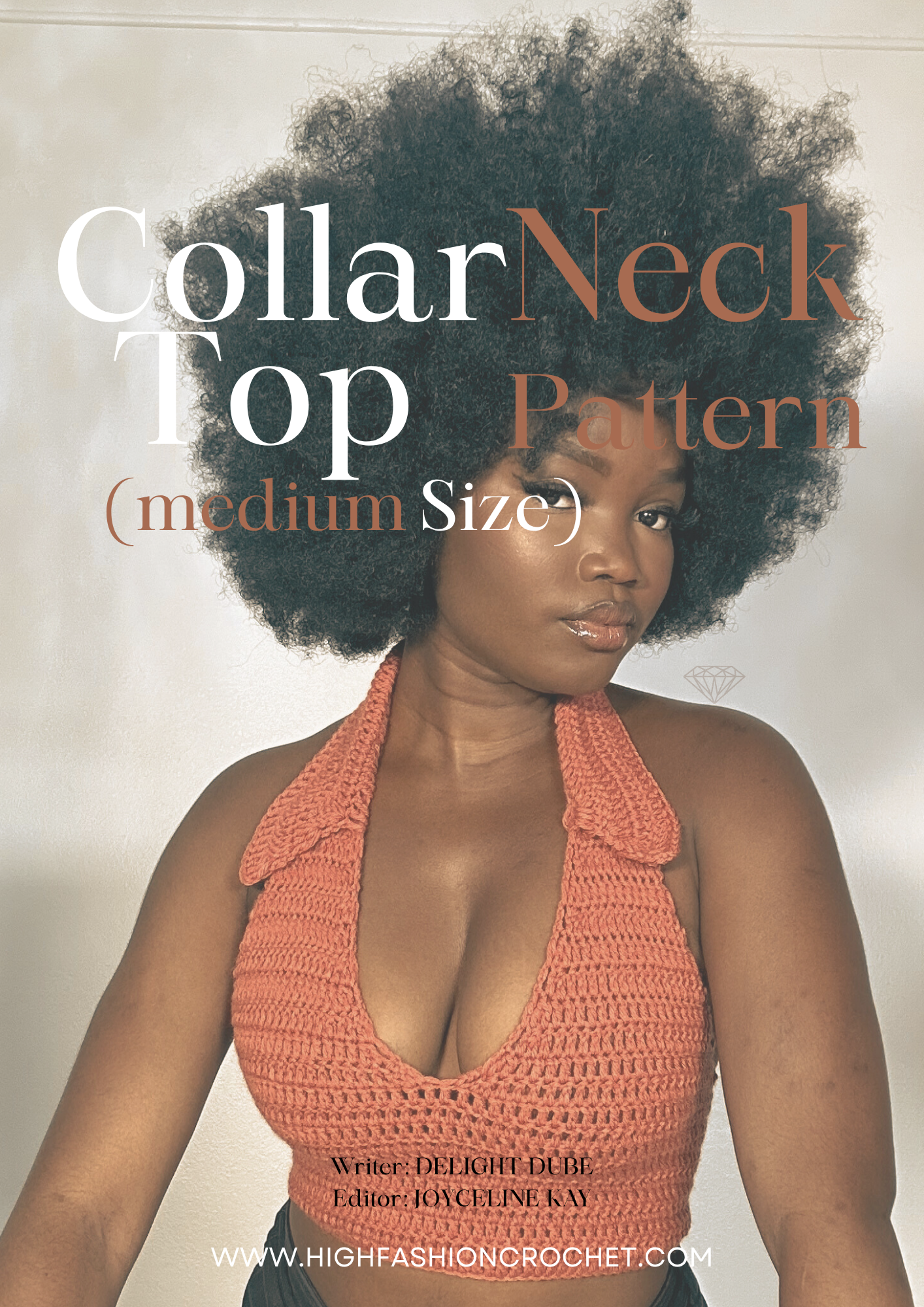Collar Neck Crochet Top Pattern (Medium Size) - ebook