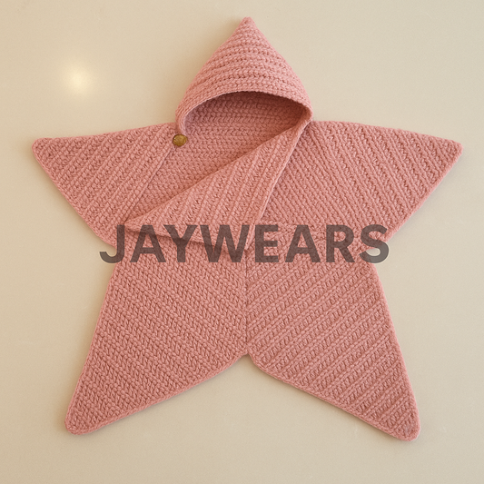 Crochet starfish baby suit